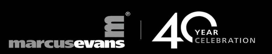 marcus evans 40-year celebration logo